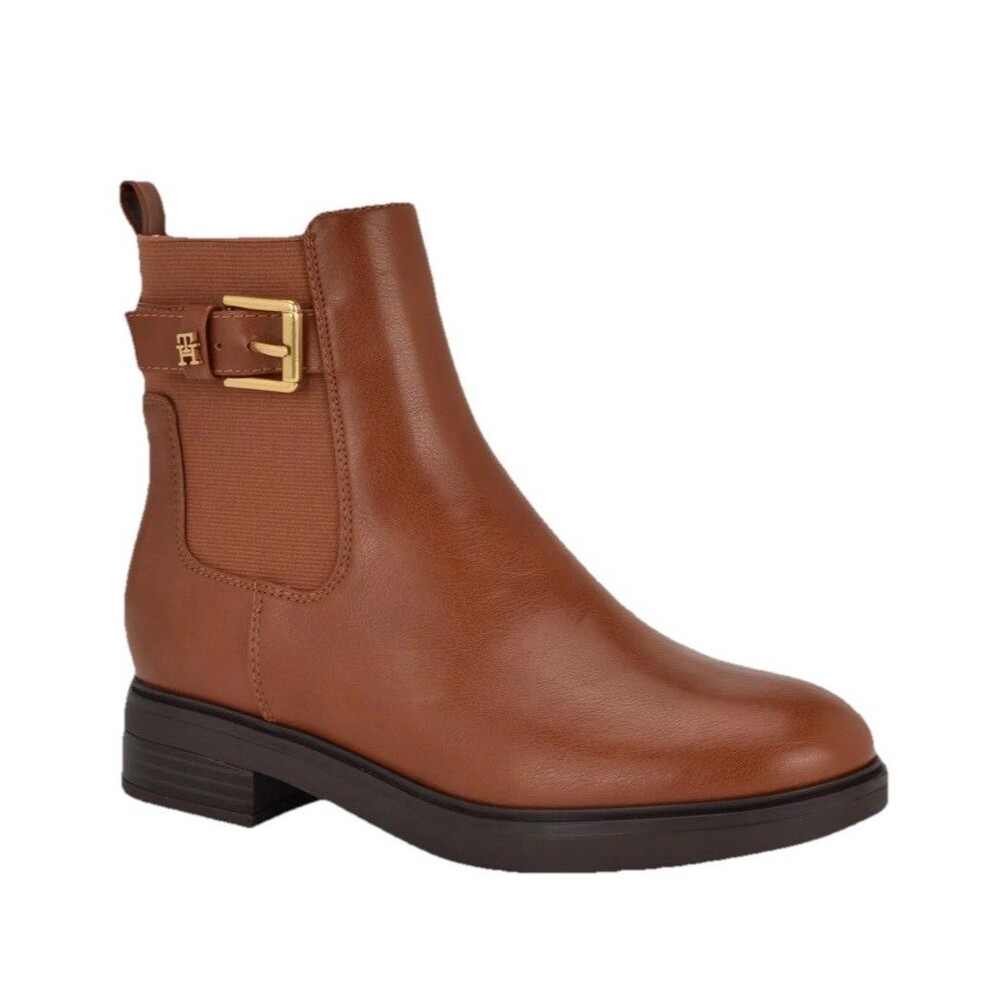 Tommy Hilfiger Womens Baylon Chelsea Booties Medium Natural 6.5M NIB